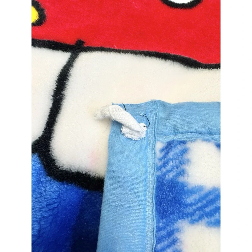 Vintage 90s Sanrio Hello Kitty Throw Plush‎ Blanket Tapestry Wall Hanging Japan
